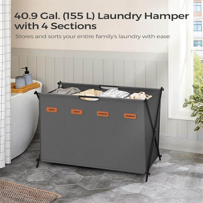 35.7 Gal. Laundry Sorter 3 Sections,