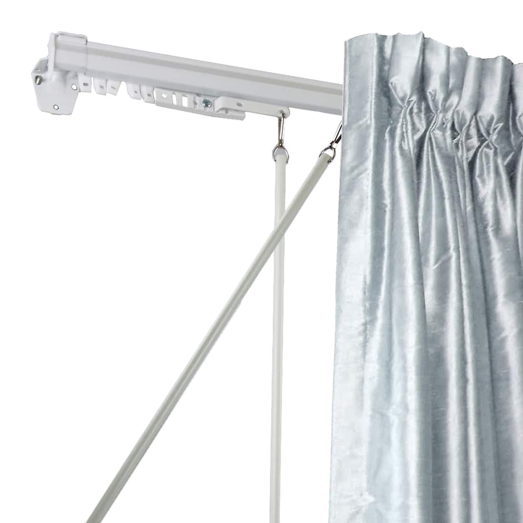 Adjustable Traverse Curtain Rod - Baton Style - Steel Pole - Home Decor - 170