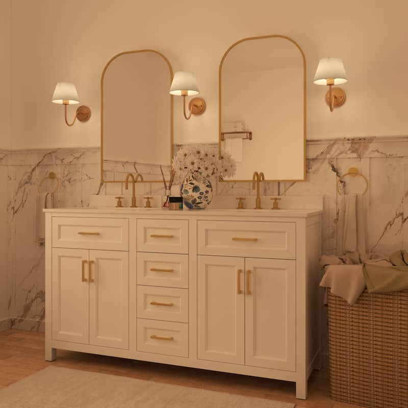 Acroma Beacon Brass Armed Wall Sconce