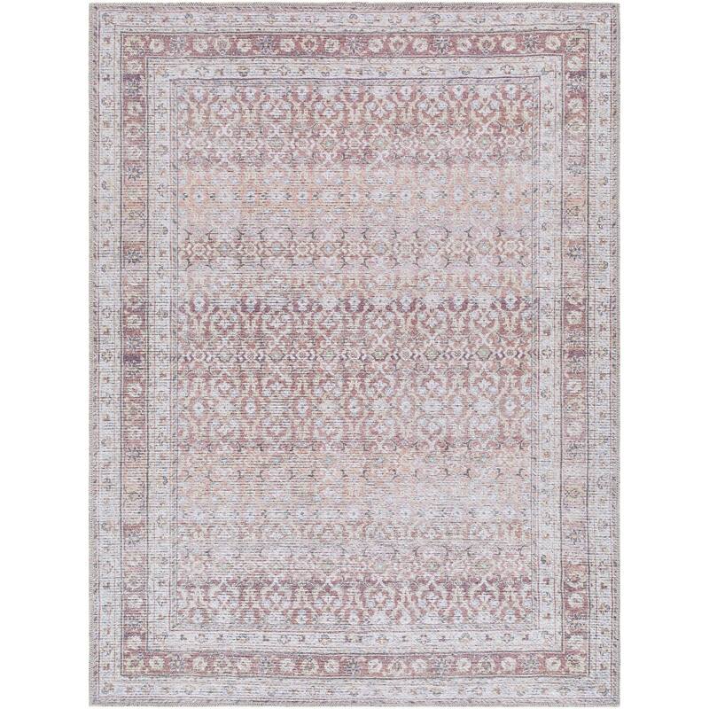 Livabliss Vinny Traditional Border Indoor/Outdoor Area Rug