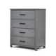 preview thumbnail 3 of 6, Sorelle Westley 4 Drawer Dresser Grey