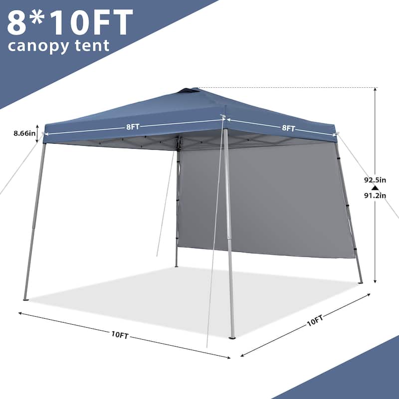 Ainfox 8 x 8 ft Pop-up Canopy Tent, Outdoor Gazebo for Beach, Sun Shade
