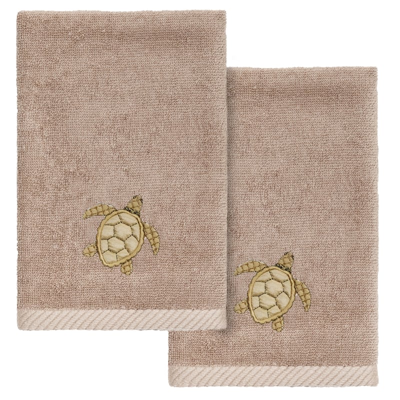 Authentic Hotel and Spa Tortuga 2PC Fingertip Towel Set - Cocoa