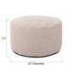 preview thumbnail 6 of 4, Allan Andrews Round Foot Pouf Panama Sand