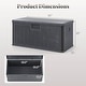preview thumbnail 30 of 42, Costway Storage Box with Lockable Design & Gas Strut Handle 2 Person - See Details