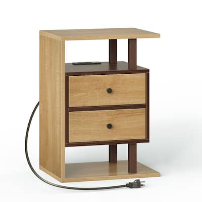Nightstand with Charging Station