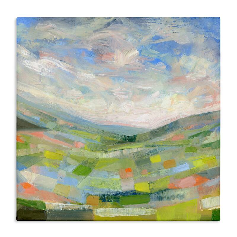 Stupell Jolly Geometric Countryside Scene Canvas Wall Art Design By Ashley Davis - 24 x 24