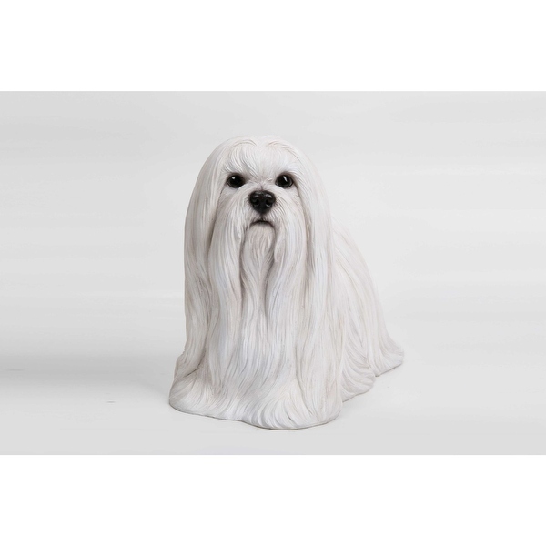 maltese statue dog