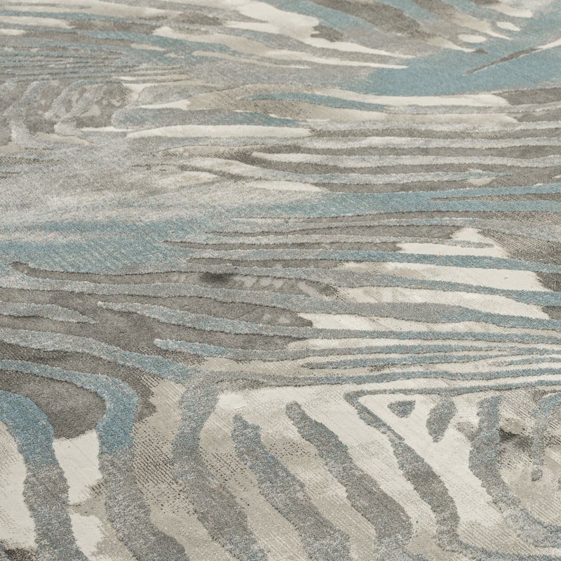N Natori Serengeti Zebra Print Area Rug