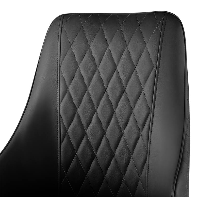 Faux Leather Upholstered Dining Chairs Set of 2 - 35.63"H x 17.72"W x 17.32"D
