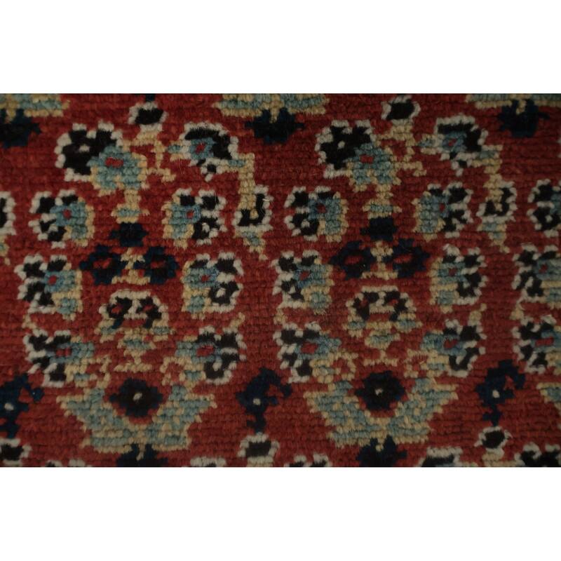 Hand Knotted Oriental 100% Wool Carpet Traditional Floral Oranges & Rust Malayer Area Rug - 6' 3'' X 3' 10''