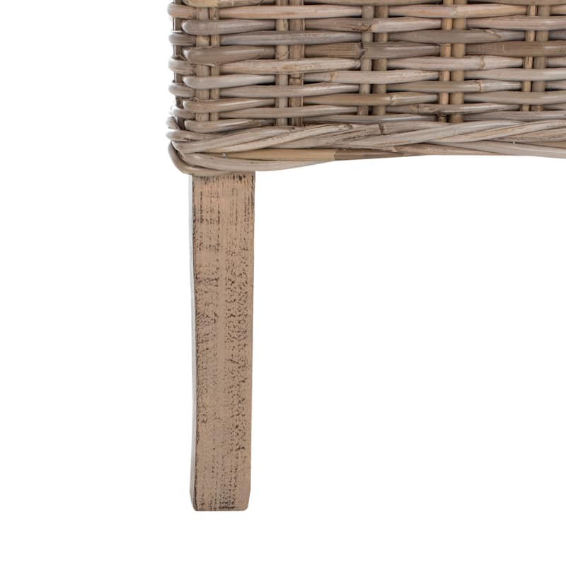 SAFAVIEH Sherryl Unfinished Natural Wicker Dining Chair (Set of 2) - 18.5" x 22.8" x 42.1" - 19Wx23Dx42H