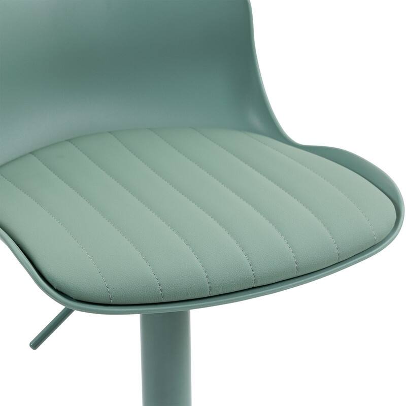 Adjustable Swivel Bar Stools Set of 2 - Modern Counter Height Kitchen Island Chairs with Back Support