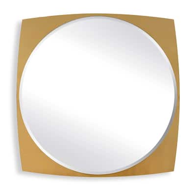 Uttermost 08264 Neilia 48" Square Beveled Stainless Steel Framed