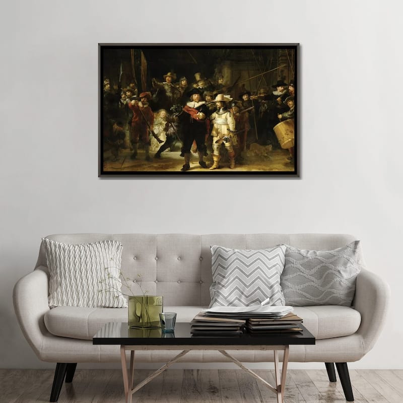iCanvas "The Night Watch, 1642" by Rembrandt van Rijn Framed