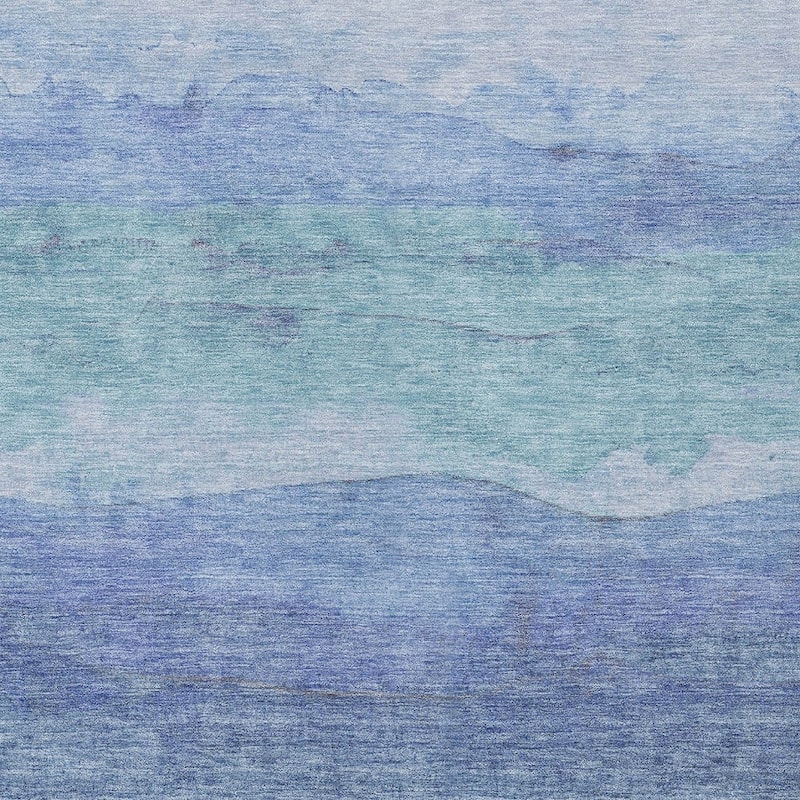 HomeRoots Abstract Modern Rectangle Outdoor Rug