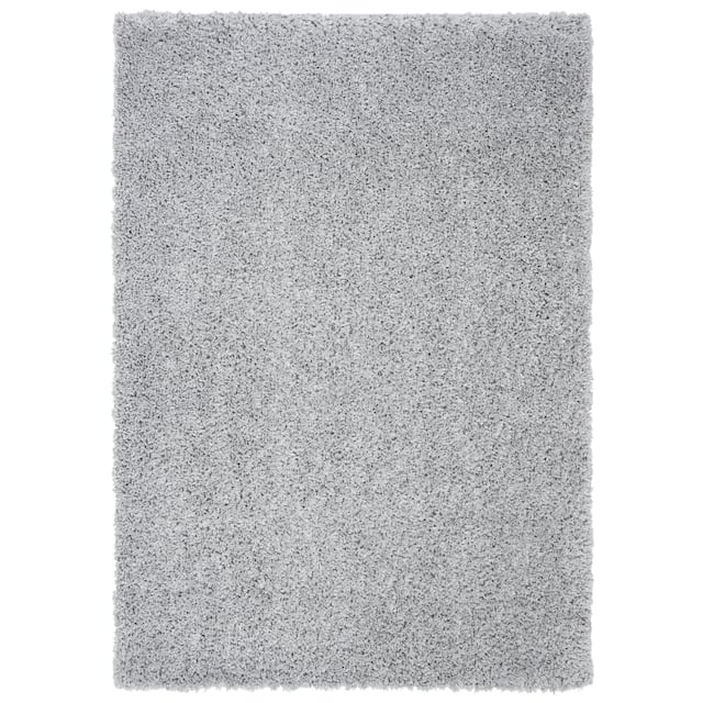 SAFAVIEH August Shag Veroana Solid 1.5-inch Thick Rug - 2' x 5' - Silver