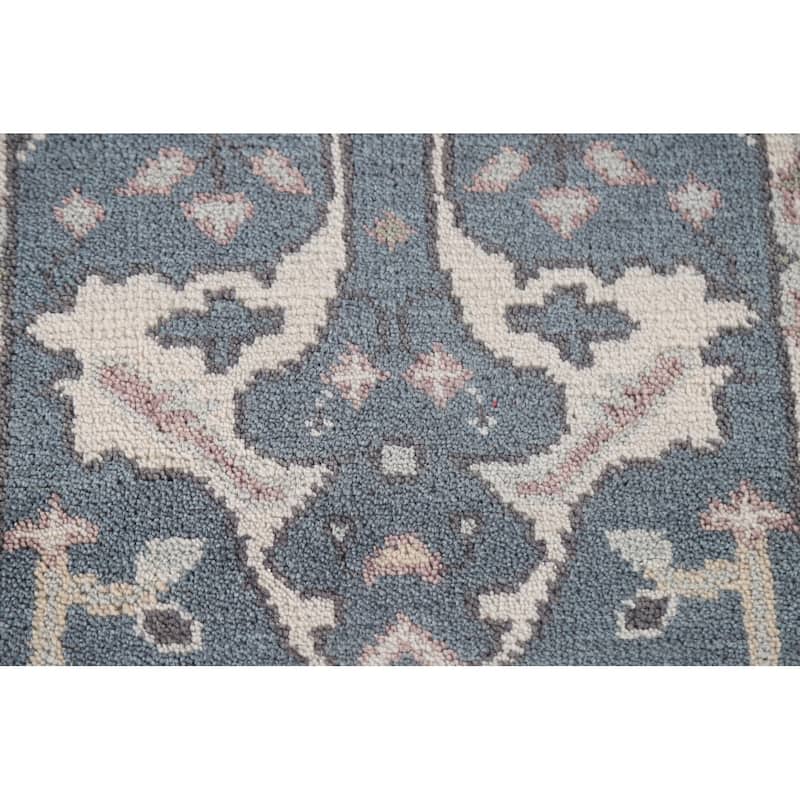 Oushak Indian Runner Rug Handmade Wool Carpet - 2'6"x 9'10"