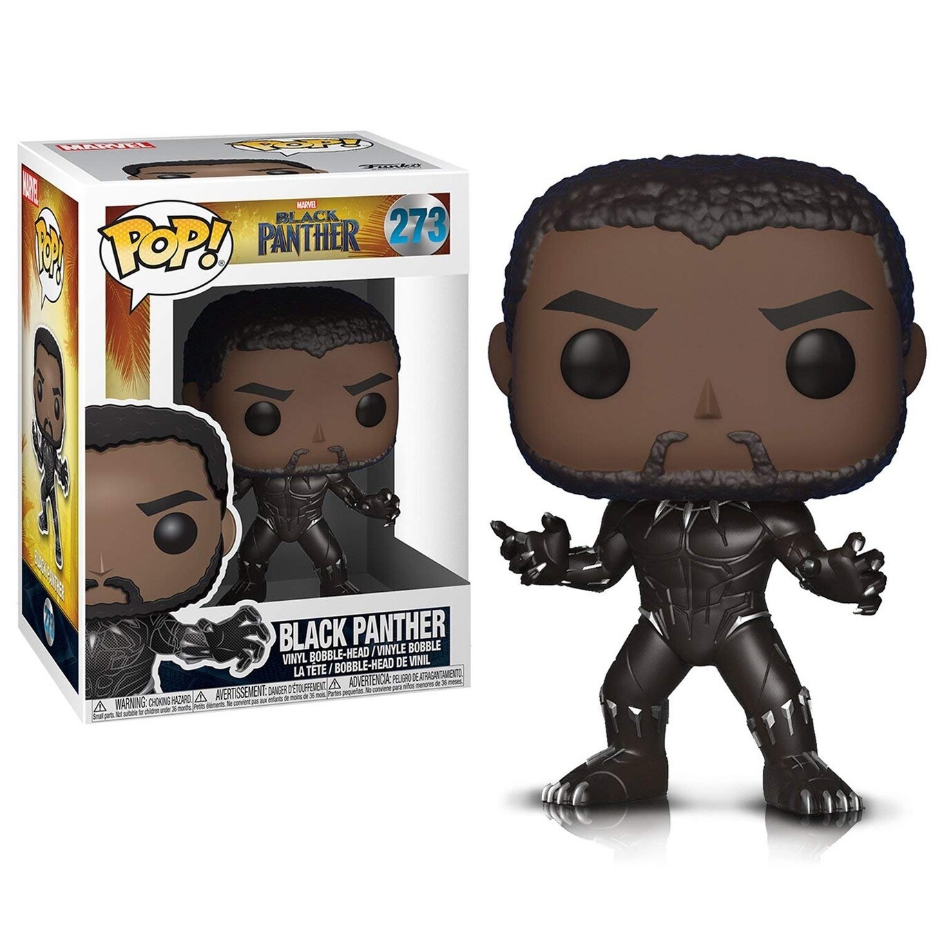 black panther pop keychain