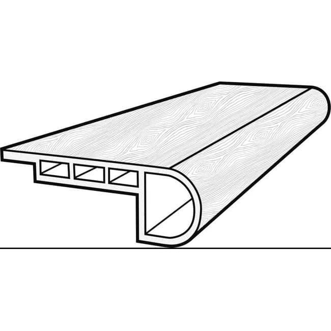 COREtec FS9HU-VV880 CT Prem 94" Long Vinyl Glue Down Stair Nose - Sold - Delicate Oak