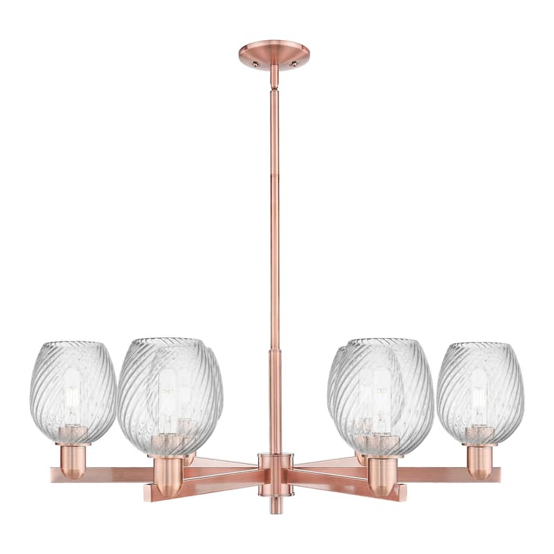 Innovations Lighting Endless Possibilities Arcadia - Salina - 6 Light 36" Stem Hung Chandelier - Antique Copper