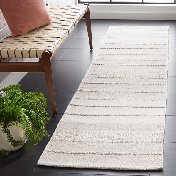 slide 2 of 12, SAFAVIEH Handmade Kilim Harsharan Farmhouse Stripe Rug
