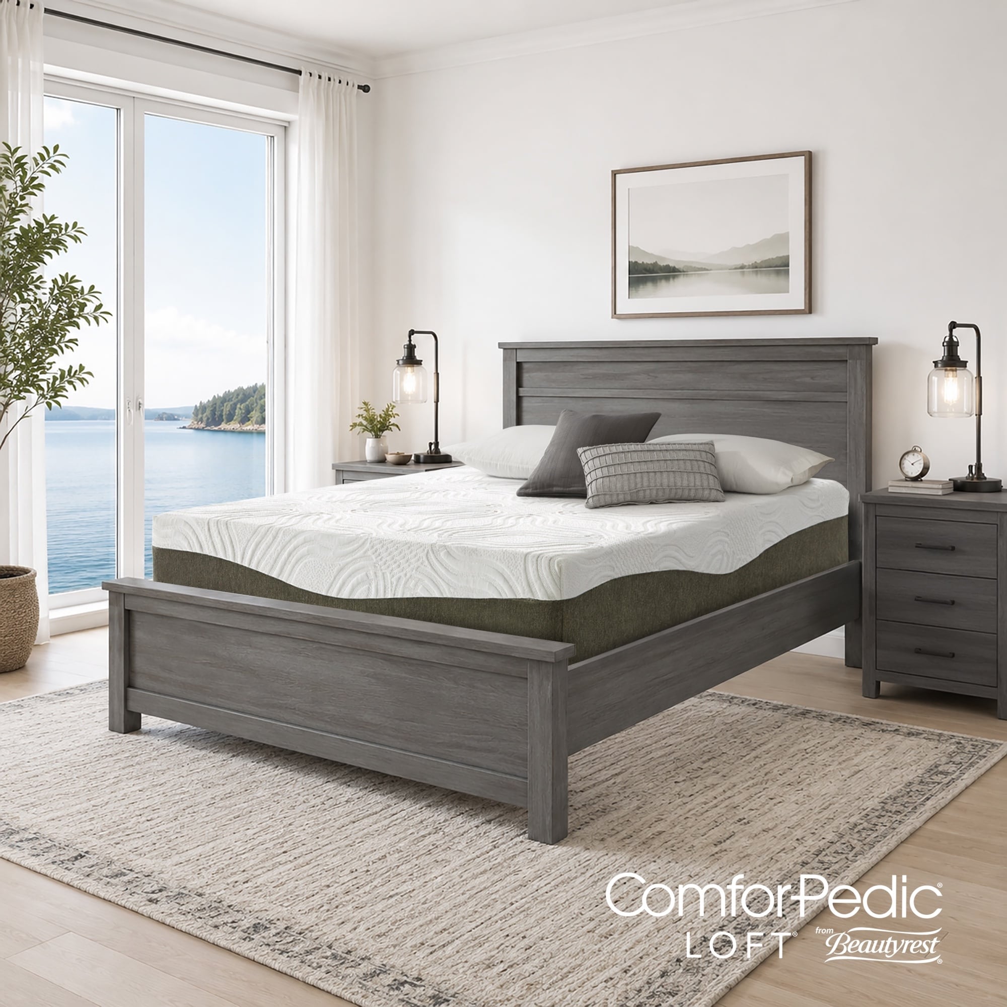 Firm Gel Memory Foam Mattress with Cooling Comfort