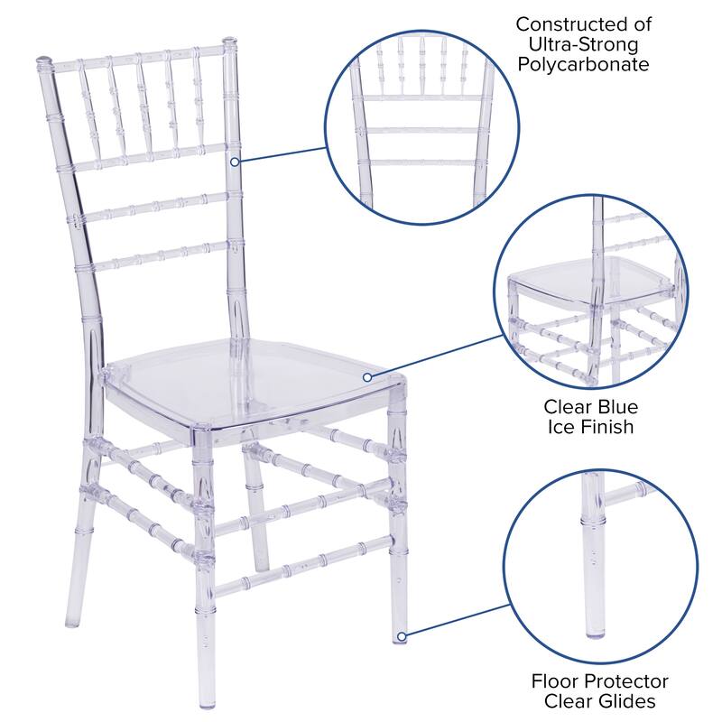 Crystal Ice Stacking Chiavari Chair