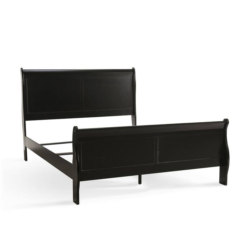 Furniture of America Mayday Traditional Solid Wood Sleigh Bed