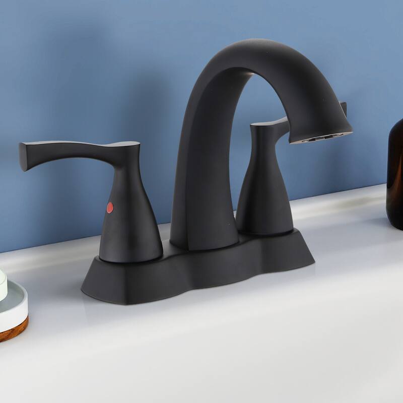 Topcraft Two Handle Bathroom Sink Faucet with Pop-Up Drainer