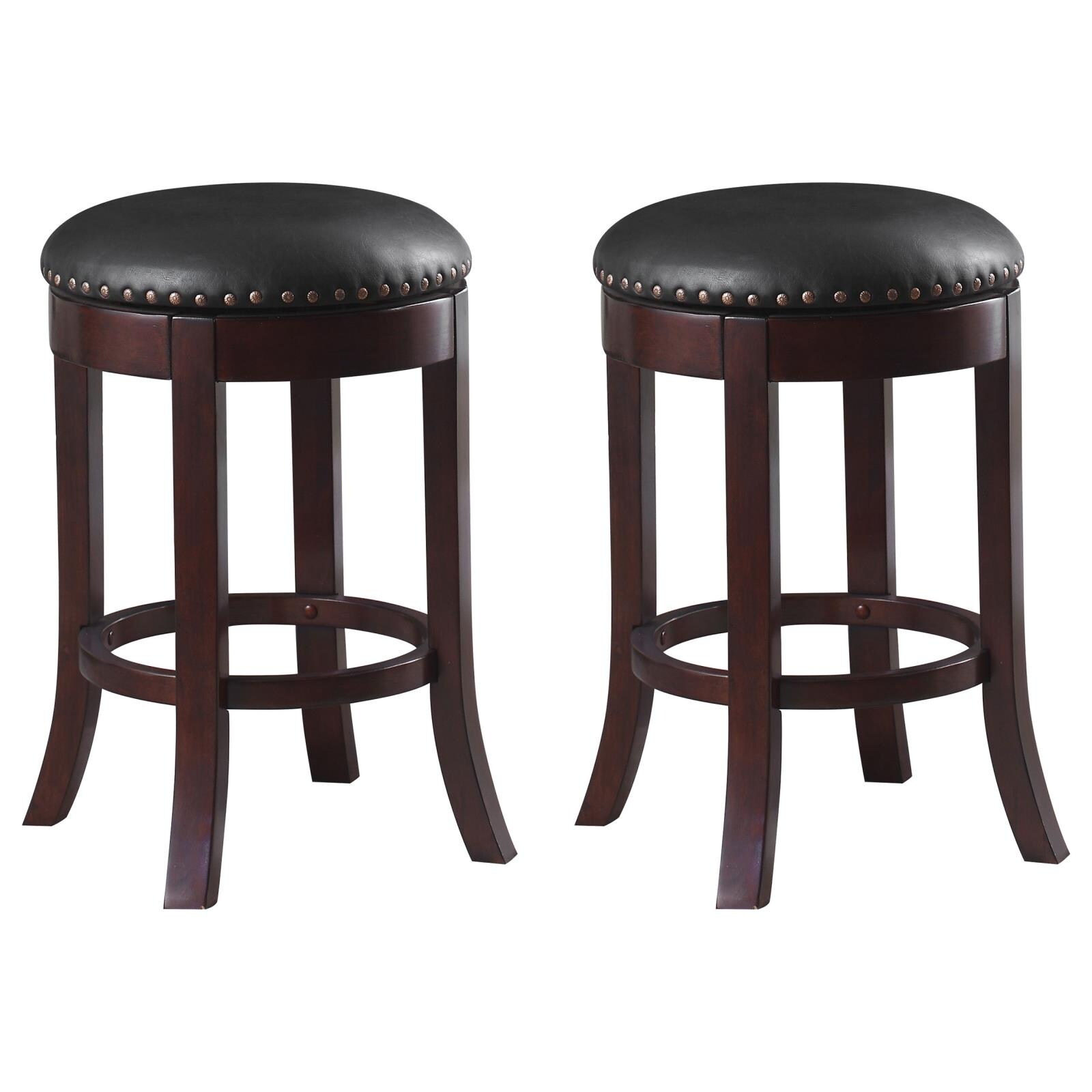 Coaster Furniture Aboushi Counter Height Stools Brown (Set Of 2) Bed