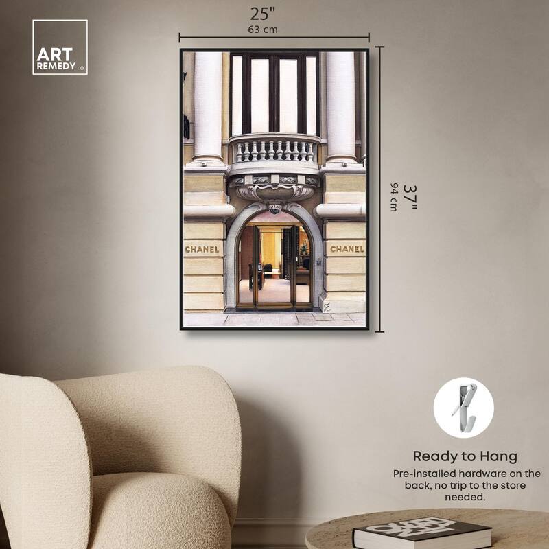 Expensive Store in Paris Canvas by Art Remedy