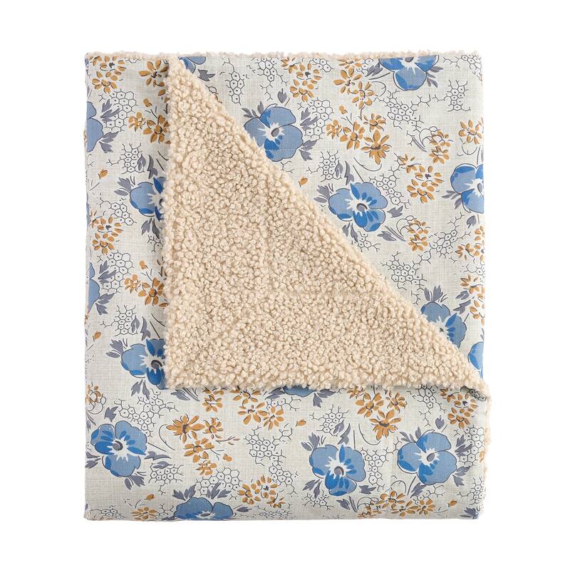 Tasha Polizzi for Paseo Road Western Design Teddy-Backed Bouclé Plush Throw, 50" x 60"