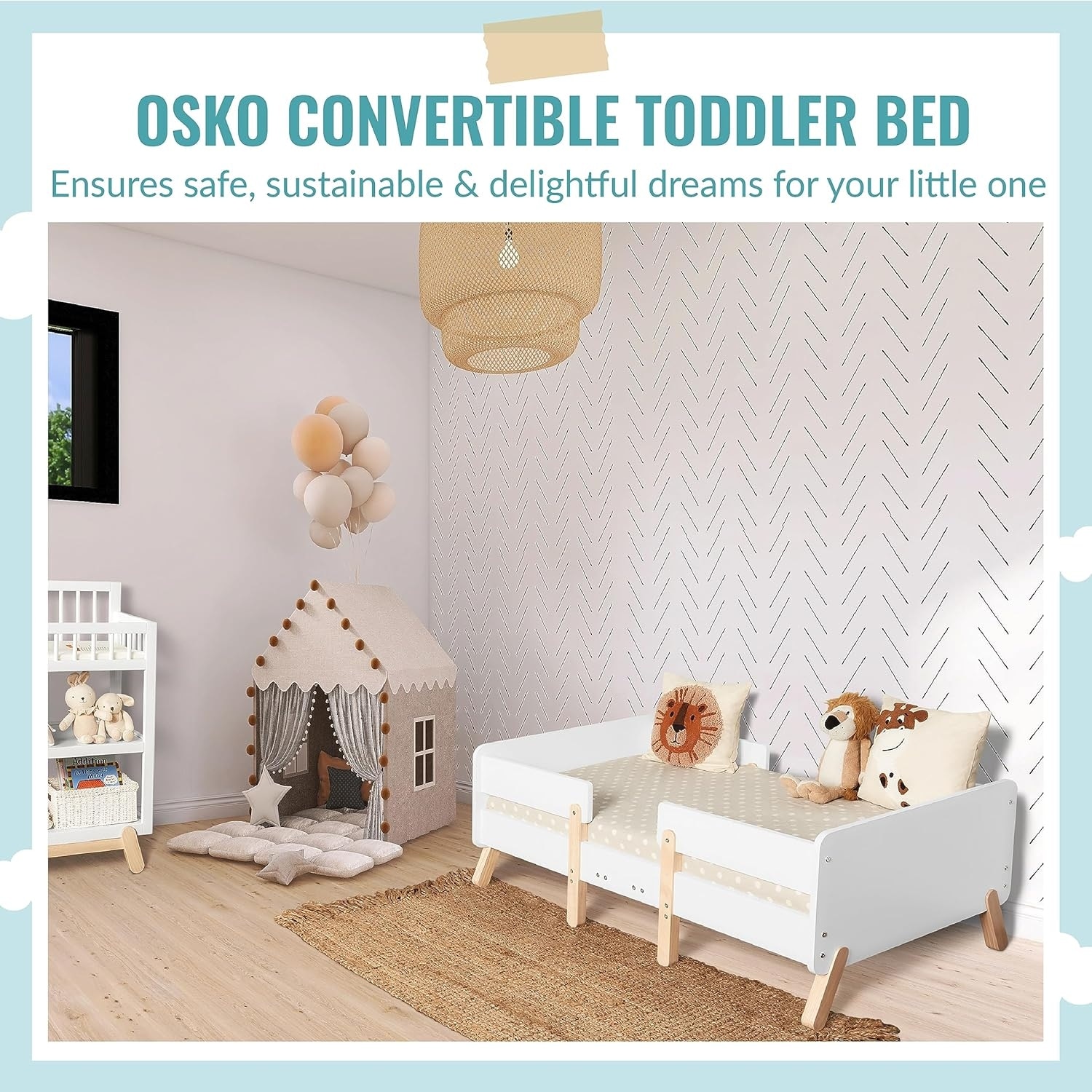 Dream On Me Osko Convertible Toddler Bed - Bed Bath & Beyond