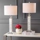 preview thumbnail 1 of 10, Lucille 32" LED Seashell Table Lamp, White (Set of 2) by JONATHAN Y