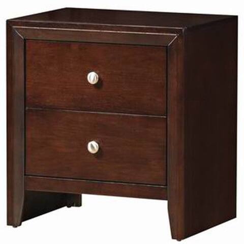 Costway 2 Drawers Nightstand Sofa Side Table End Beside Table Storage
