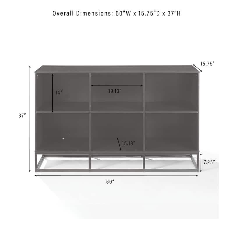 Crosley Enzo 6 Cube Record Storage Media Stand