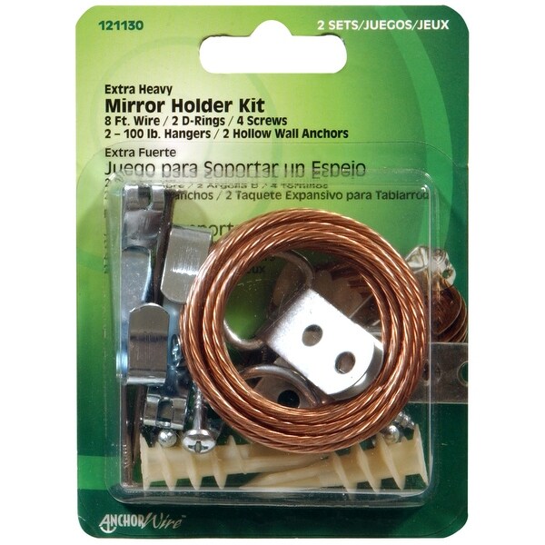 Shop Hillman 121130 Exrta Heavy Duty Mirror Hanging Kit Free
