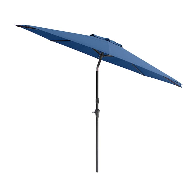 10ft Wind Resistant Tilting Patio Umbrella - Blue