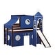 preview thumbnail 97 of 117, JACKPOT Prince & Princess Low Loft Twin Bed, Ladder Slide Tent & Tower