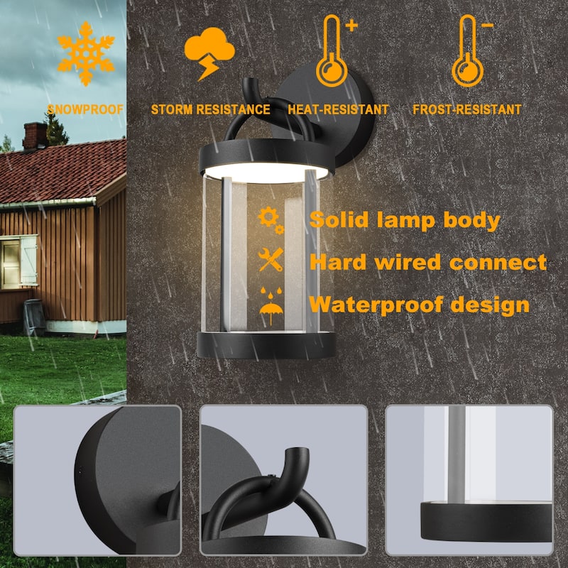 Outdoor Wall Sconce Lantern Exterior IP54 13W 700Lm 3000K