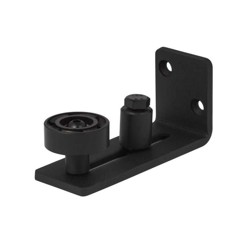 Sure-Loc BARN-RGD2 Wall Mounted Barn Adjustable Track Roller Guide - Flat Black