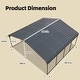 preview thumbnail 22 of 81, Heavy-Duty Metal Carport with Upgraded Galvanized Steel Roof – Ideal Shelter for Cars, Boats, and Tractors