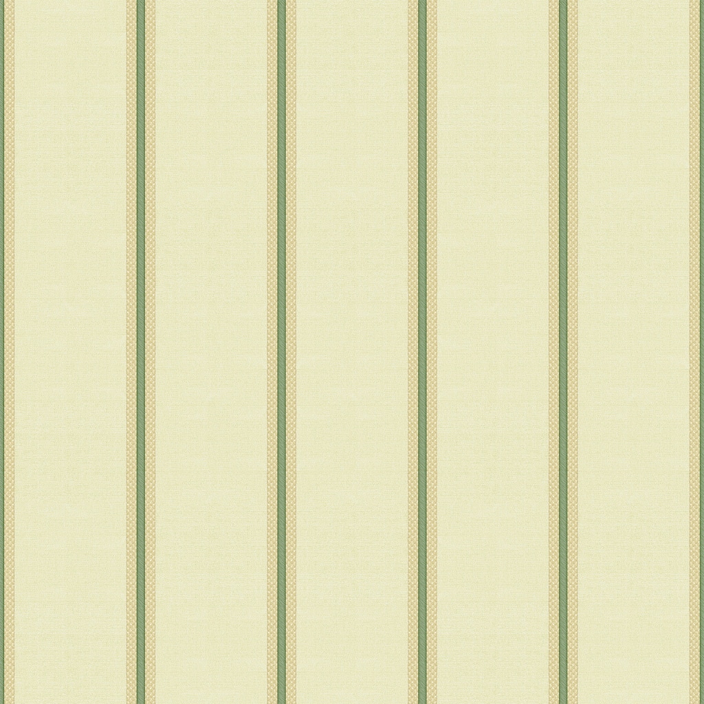 Galerie Wallcoverings Cottage Chic Silky Stripe Vinyl on Non-woven Metallic Wallpaper Roll