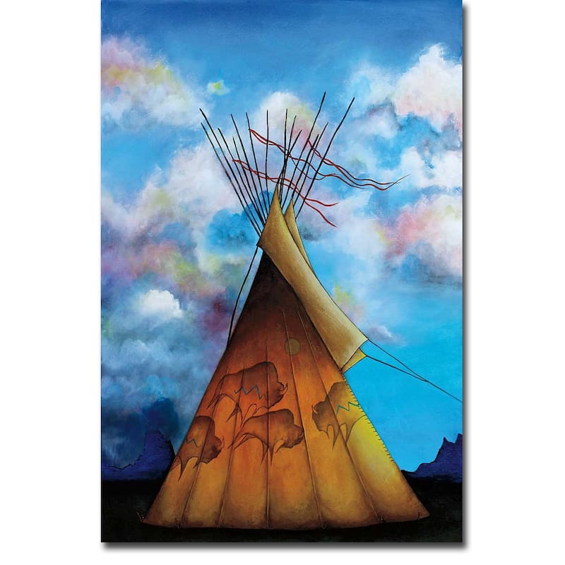 Thunder Rolls by Micqaela Jones Gallery Wrapped Canvas Giclee Art (36 in x 24 in)