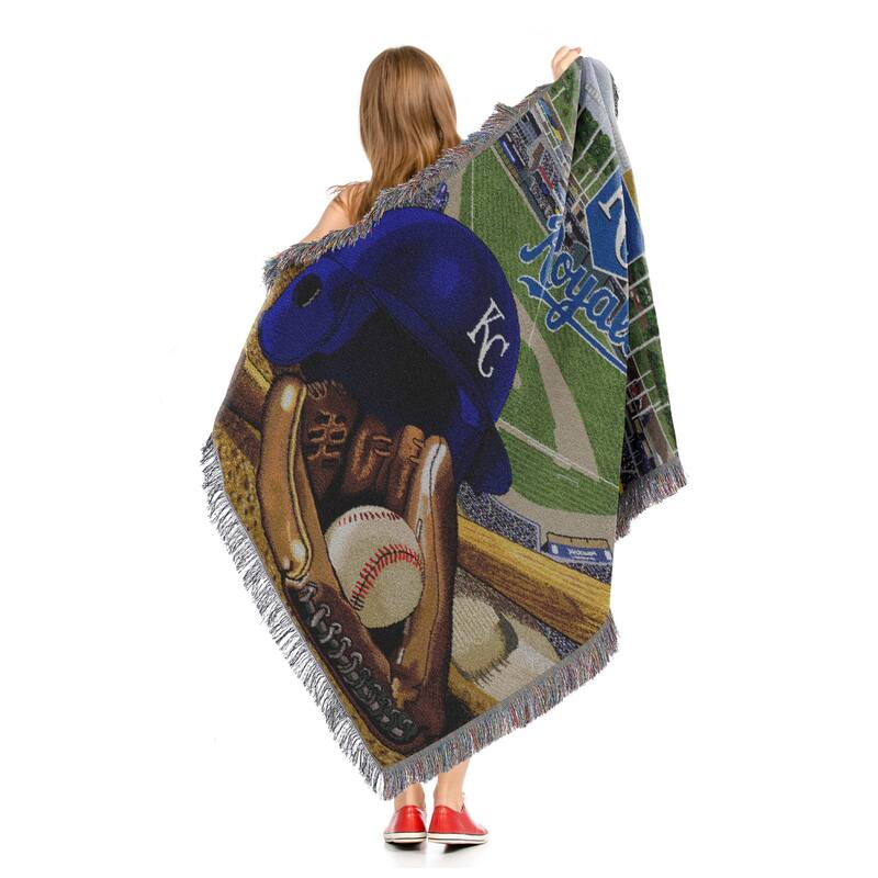 MLB Woven Tapestry Throw Blanket