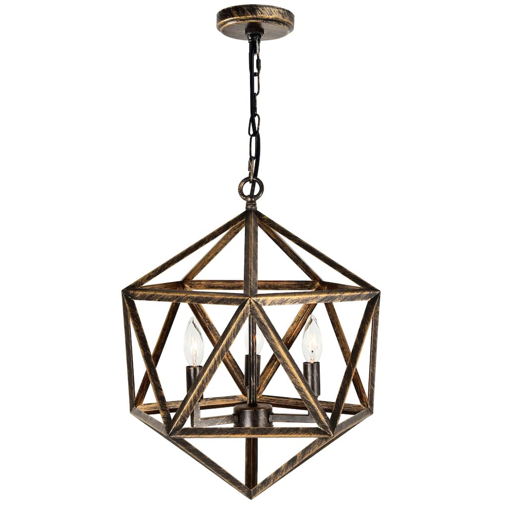 Amazon 3 Light Antique Forged Copper Pendant - Antique Forged Copper