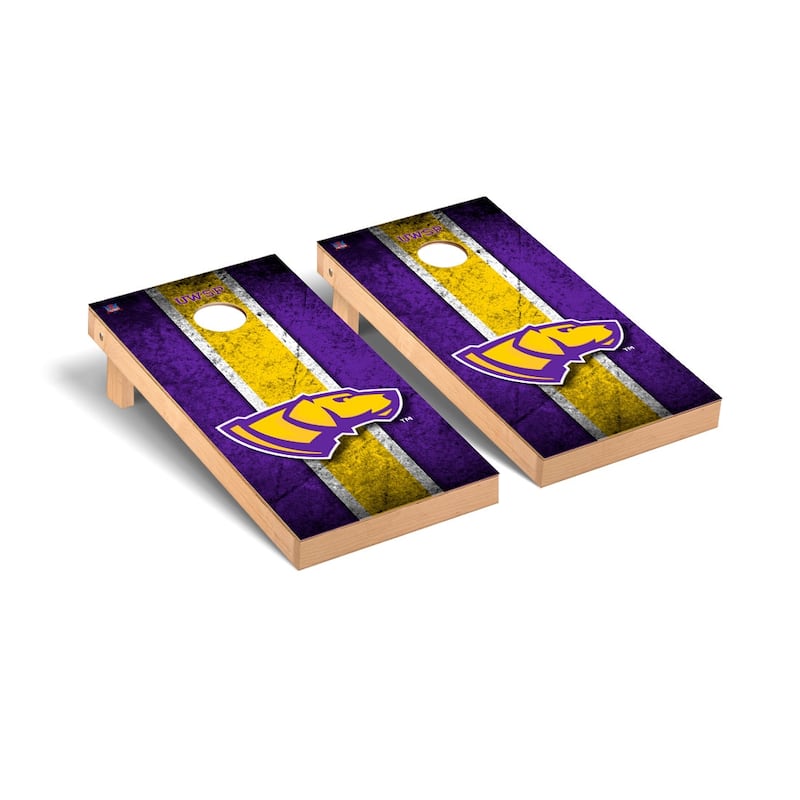 Wisconsin Stevens Point Pointers Vintage Cornhole Board Set