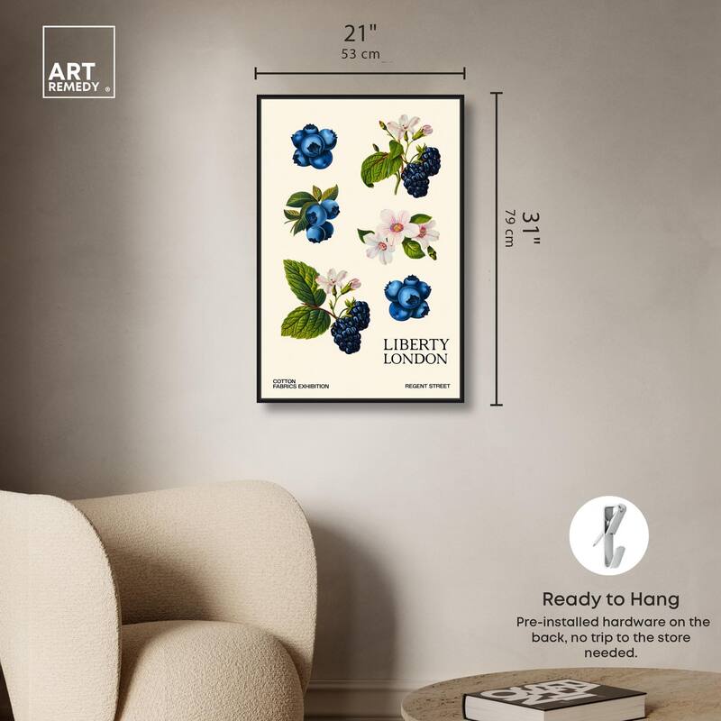 Berries and Blooms I Canvas by Art Remedy