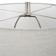 preview thumbnail 6 of 5, Uttermost Odawa White Farmhouse Table Lamp - 26"H, Shade 10"H x 17"Dia.